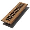 Decor Grates WE212-N 2" by 12" Lattice Wood Floor Register,