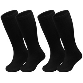 Sarfel Black Toddler Soccer Socks 2T-3T Boys Black Baseball Socks Toddler 3T Kids Soccer Sock Girls Boys Baseball Sock Kids