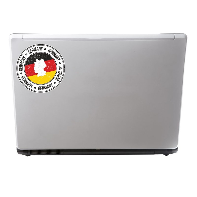 DestinationVinyl 2 x Germany German Flag Map Sticker, 10cm x