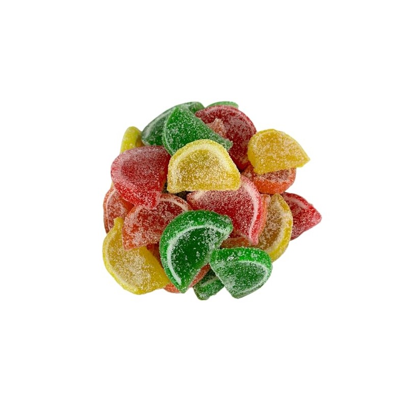 Cozy Confections Mini Assorted Fruit Slices Jelly Candy, 1 Pound