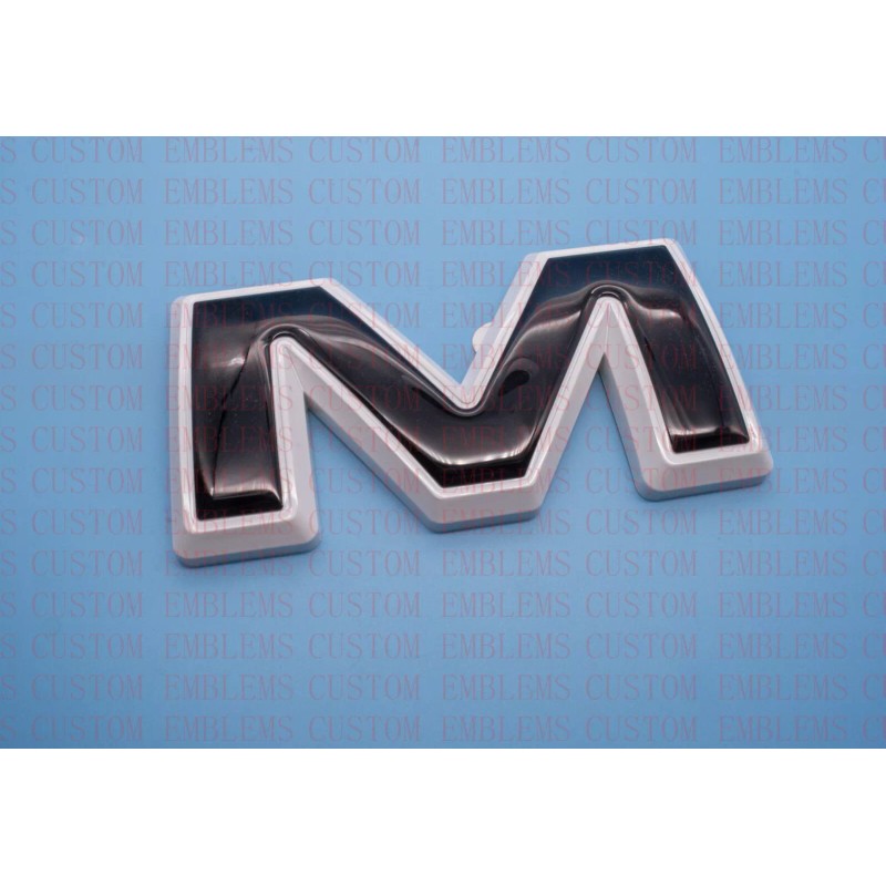 Auto Front GMC Black White Emblem Overlay 2019-2022 Sierra 1500