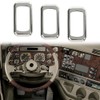 Chrome Plastic Rocker Switch Trim Compatible with Freightliners & Peterbilt