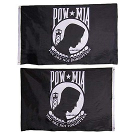 JumpingLight 3x5 POW MIA Prisoner of War Heavy Duty Polyester Nylon 200D Double Sided Flag - Quality Flags