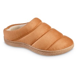 Women's Recycled Microsuede Puffer Clog Slipper with Enhanced Heel Cushion