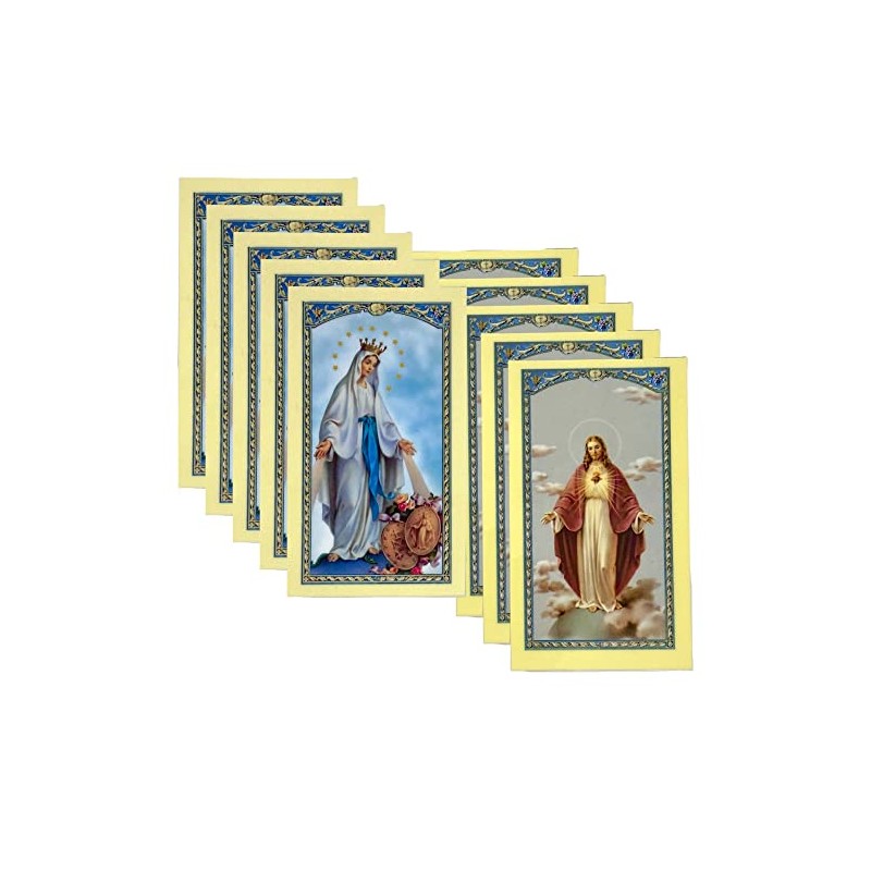 The Hail Mary and The Lord's Prayer Laminated Holy Card