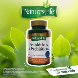 Natures Life Prebióticos Y Probióticos Con 30 Cápsulas Sin Sabor