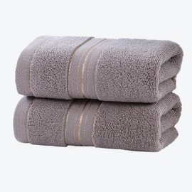 KPXY Juego de Toalla de Mano de 2 Piezas de 74x34CM, 100% Algodón, de Secado Rápido, para baño, Ducha, Playa, SPA (2 PCS)