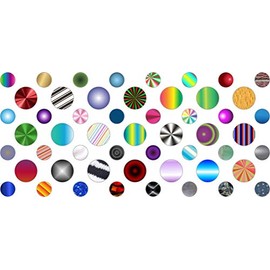 StickerTalk Variety Camera Dots Webcam Covers, 1 Sheet of 32 Stickers at 0.25 inches Diameter, 21 Stickers at 0.375 inches Diameter.