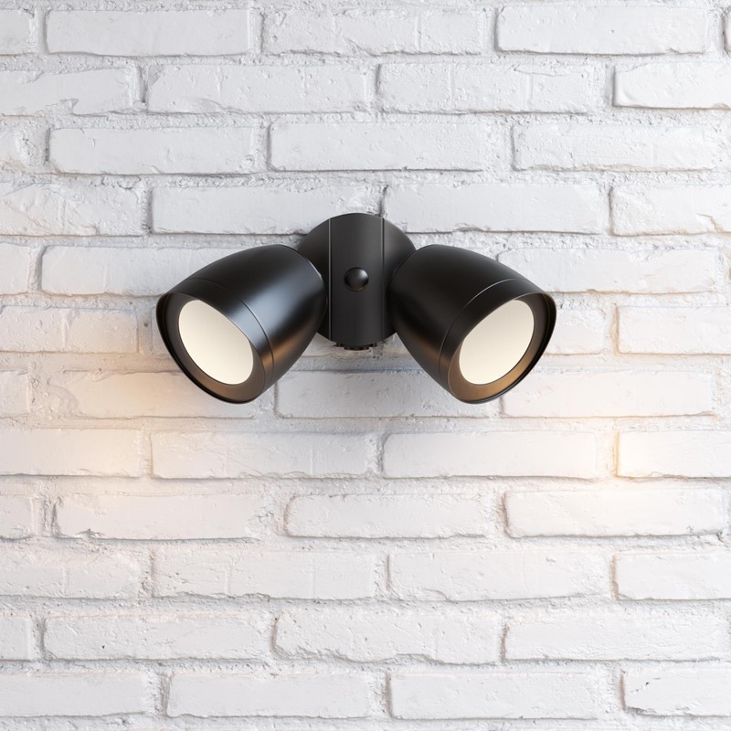 ML Lighting - 2 Light Security Flood Lights 9.3 Inches