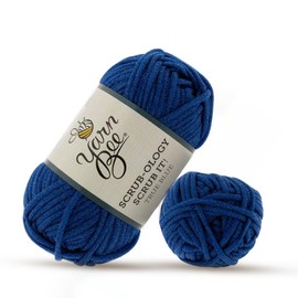 Yarn Bee 5 - Bulky Yarn for Crocheting & Knitting – Soft Yarn Skein – 79 Yards of Nylon Yarn for Crocheting Blankets, Hats, & More – Craft Supplies for Handcrafting, True Blue