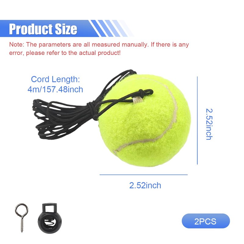 DUSCOKE 4-Pack Garage Parking Aid Tennis Ball, Hanging Aid-Parking Guide