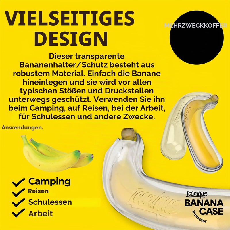 Iconique Banana Pod Reusable Protective Cover, BPA Free