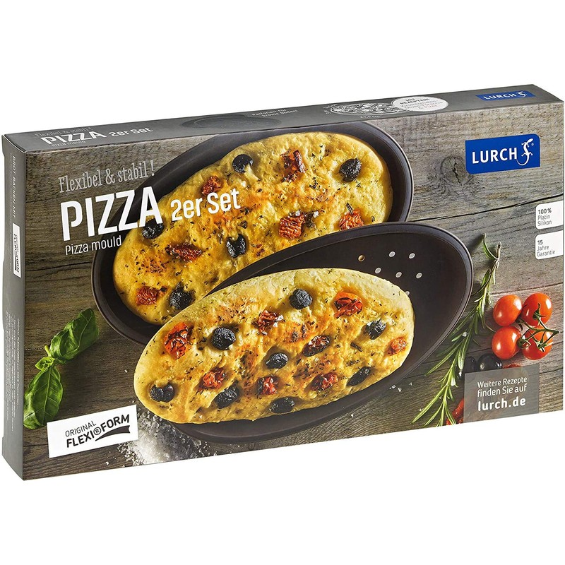 Lurch 85056 Flexiform Pizza (2er Set)/ Backform für Pizza aus