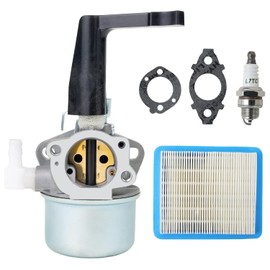 696065 697422 Carburador para BS 110402 110412 215369 5HP 5.5HP 6HP Motor de Arado Rototiller Troy Generador Intek con Cartucho de Filtro de Aire Plano 491588S