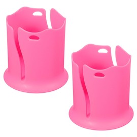 PATIKIL Paddle Board Cup Holder 2 Pack Kayak Drink Holder Stand Up Paddle Board Accessories Portable Universal Cup for Drink Water Bottle Cup, Pink