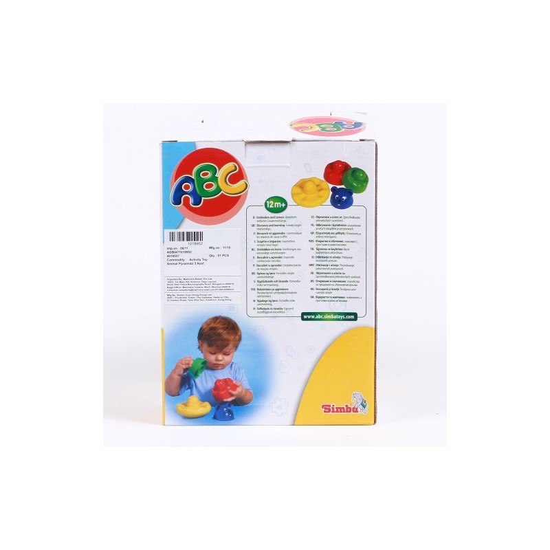 Simba Baby ABC animal pyramid, from 12 months