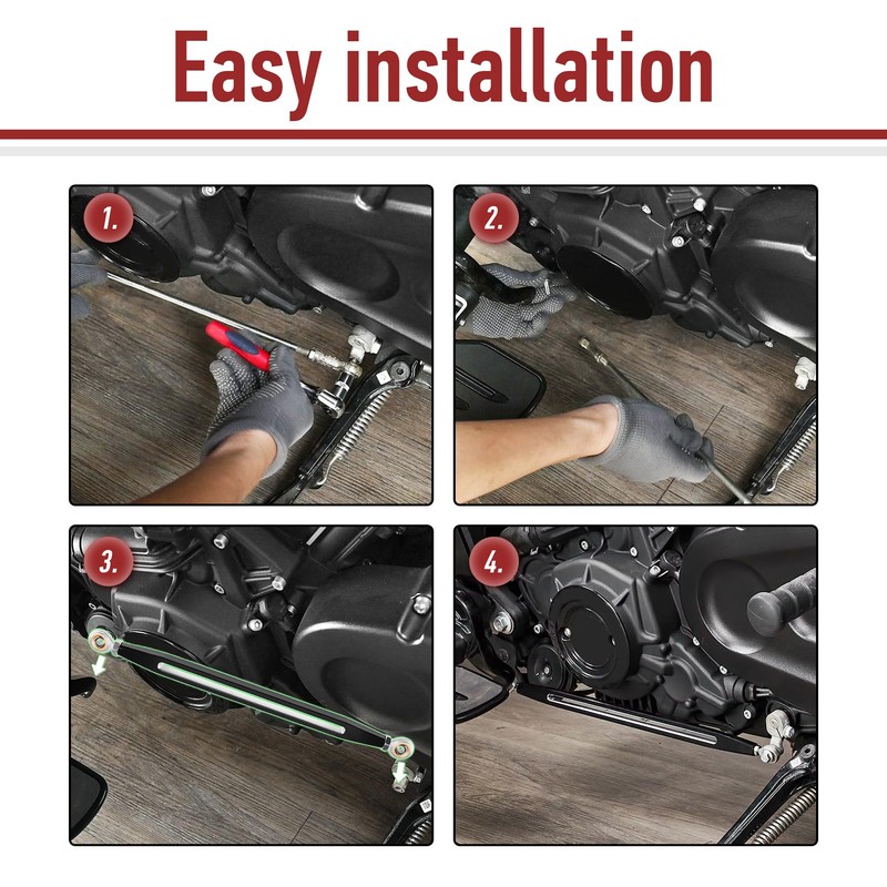 Motofunder Black Shift Linkage for Indian Scouts, Hussar Bobber, and
