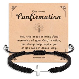 Confirmation Sponsor Gifts Cross Bracelet for Men