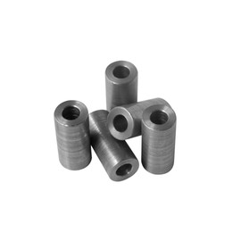 Steel Spacer 1/2" OD x 1/4" ID, Round Spacer Unthreaded Standoff Bushing Plain Finish, Fits Screws, Bolts 1/4" or M6, Metal Spacers Online (1-1/16" Length, 5 Pack)