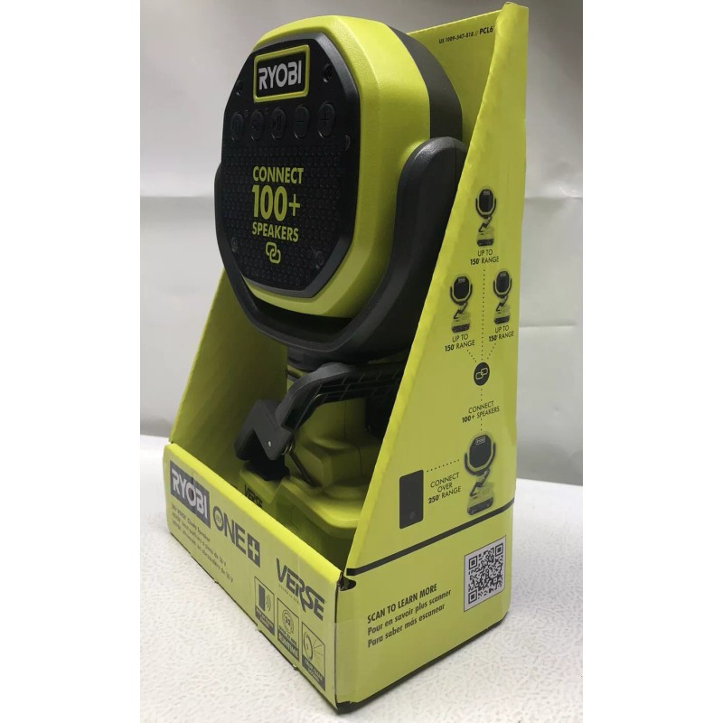RYOBI ONE+ 18V Cordless VERSE Clamp Bluetooth Speaker (Tool Only)