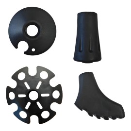 Cestas Para Bastones De Senderismo Canastas Universales Color Negro