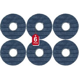 6 Pack Reusable Mop Pads Compatible with Eufy Omni C20 Robot Vacuum - Upgraded Microfiber - Specifically Compatible with C20 Model - Washable & Durable