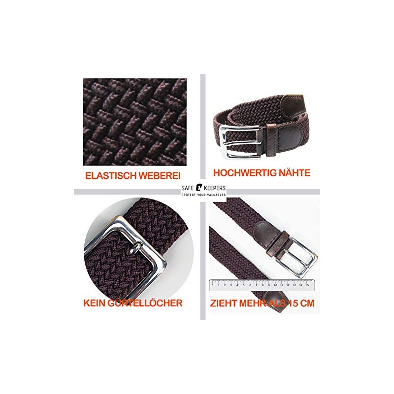 Safekeepers Elastic Strap - Braided Strap - Ceintuur - Stretch