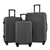 Wrangler Quest Luggage Set, Granite Gray, 3 Piece (30"/26"/22")