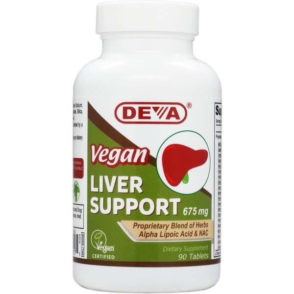 Deva Nutrition Vegan Liver Support Tablets, 90 Count