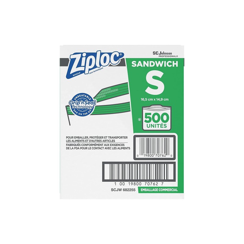 Ziploc SJN682255 - Resealable Sandwich Bags
