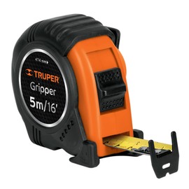 Truper FH-5ME, Flexómetro contra impacto, graduación métrica, 5 m, 19 mm