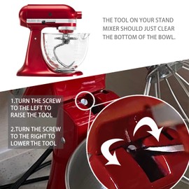 Spiral Dough Hook Accessories for Food Processor, Kitchen Appliances, Dough Hook Made of Stainless Steel for Kitchen-Aid 4.5-5QT Tilting Head Food Processor Accessories, Dishwasher Safe