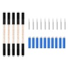 XIAOYU Crystal Manual Microblading Pen with Needles Permanent Makeup Pen Machine for Manual Eyebrow Tattoo - Gold