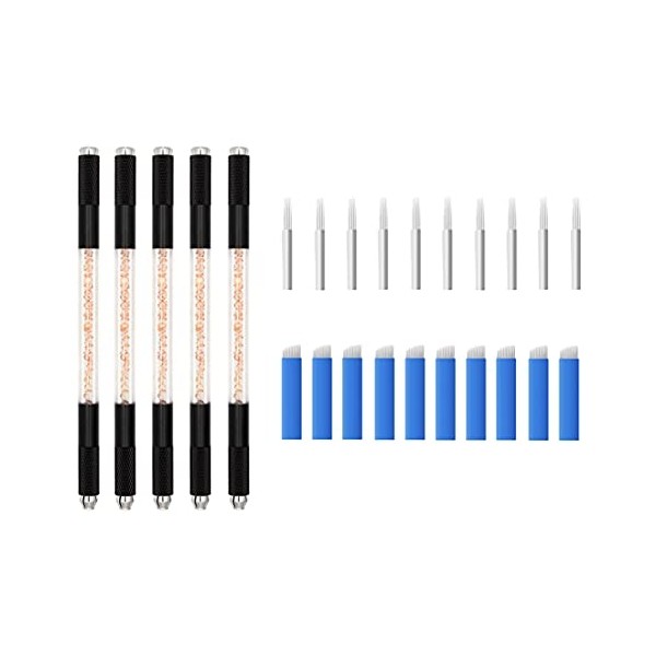 XIAOYU Crystal Manual Microblading Pen with Needles Permanent Makeup Pen