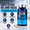 Clean Magnesium Glycinate 1500mg, 4-in-1 Complex, 120 Vegan Capsules