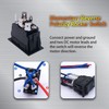 weideer Momentary Reverse Polarity Rocker Switch DPDT (ON)-Off-(ON) 6 Pin