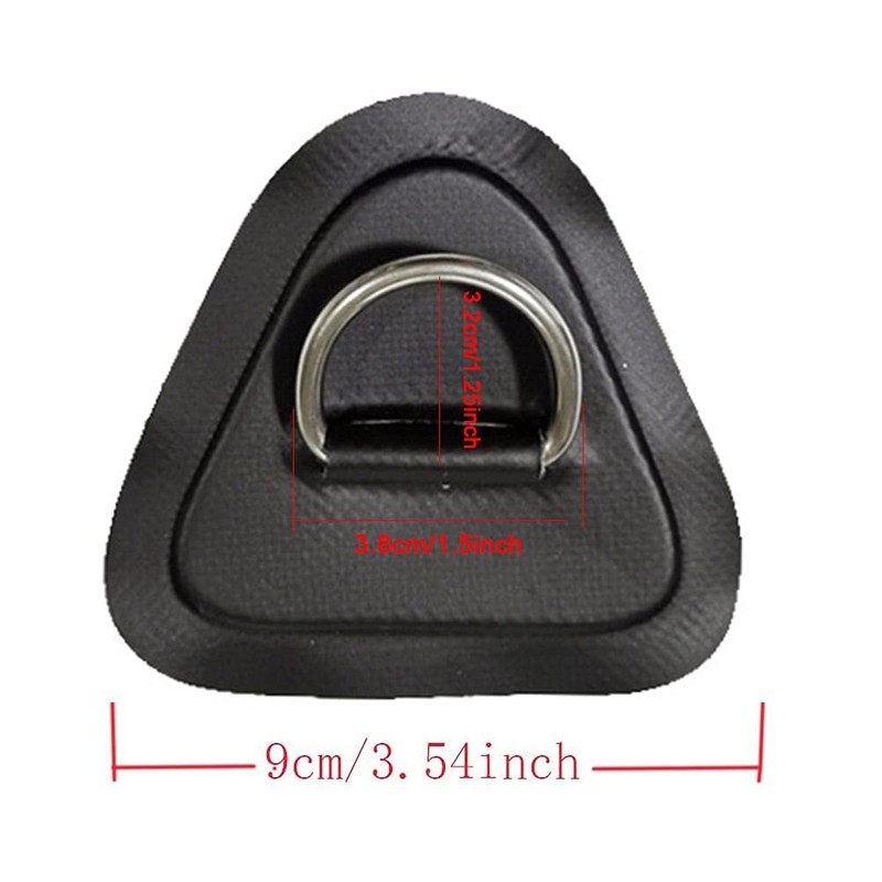 4 Pieces D-Rings Patch For Pvc Inflatable Boat Canoe Raft