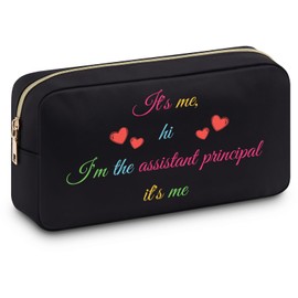 Assistant Principal Gift for Women Makeup Bag Inspirational Gifts for Women Cosmetic Bag Assistant Principal Gifts for Teacher Appreciation Gift for Women Assistant Principal Retirement Gift