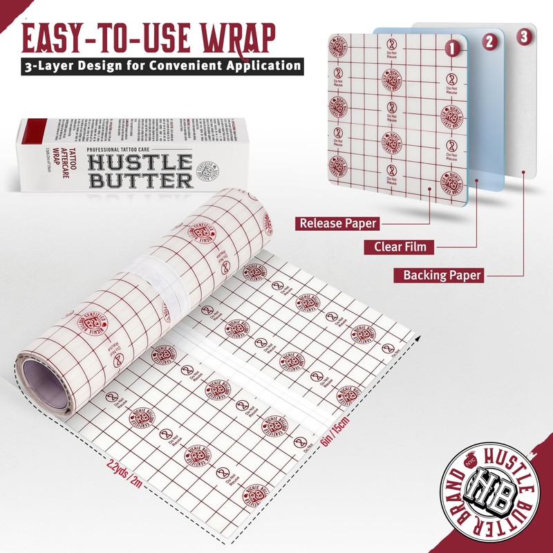 Hustle Butter Deluxe Hustle Butter Second Skin Tattoo Wrap -