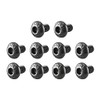 uxcell M3x5mm Button Head Hex Socket Cap Screw Bolt Black