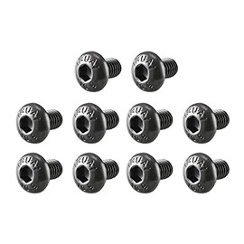 uxcell M3x5mm Button Head Hex Socket Cap Screw Bolt Black 100pcs