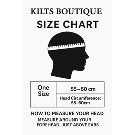 Kilts Boutique Black Stewart Tam O'Shanter Tartan Cap, traditioneller schottischer Highland-Hut mit Bommel, Acrylwolle