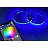 JHB Pair 8" Bluetooth Remote RGB LED Rings Lights for
