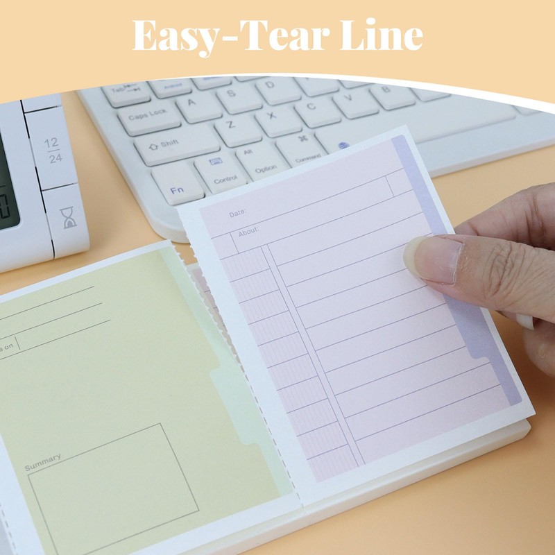 Koqye 3 in 1 Note Pads, Tear-Apart Memo Pad -