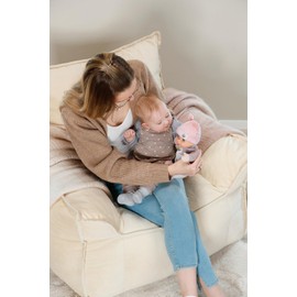 Baby Annabell for babies Sweetie Mauve, Soft 30cm Tall Fabric Doll with Integrated Rattle, For Newborns, 710715 Zapf Creation
