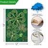 Louise Maelys Welcome St. Patrick's Day Garden Flag 12x18 Double