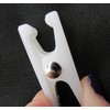 NAHANCO Fitting Clips 12 Plastic Fitting Clips for Alterations, White