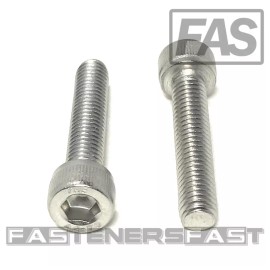 FAS (25) M6-1.0 x 30 Stainless Steel Socket Head Socket Cap Screws DIN912 M6x1.0x30