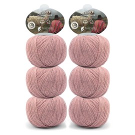 Pascuali Puno Winikunka Knitting Wool 70% Organic Cotton 30% Alpaca Wool, Alpaca Wool for Knitting and Crocheting, 6 x 50 g