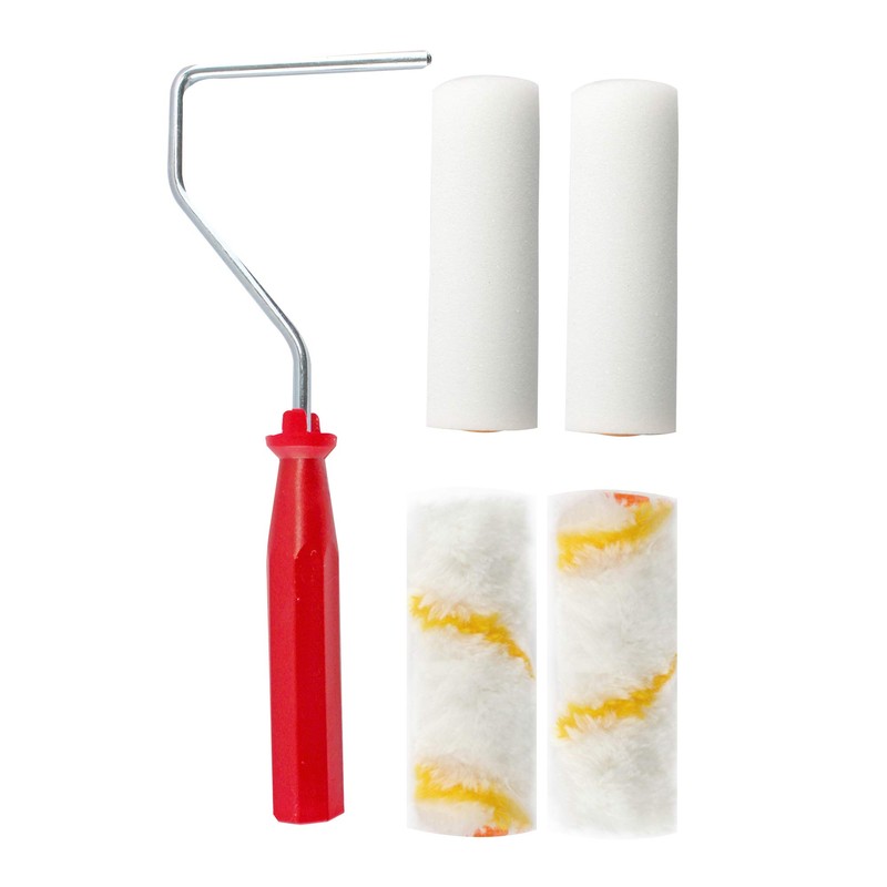 DEKTON DT95856 6Pc Mini Roller Set Gloss & Emulsion, with